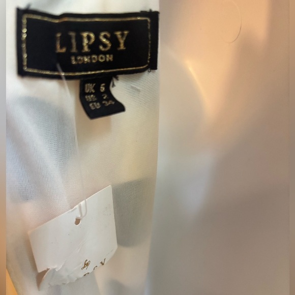 Lipsy London Polka Dot High Low Dress | Size 2 - Picture 5 of 8